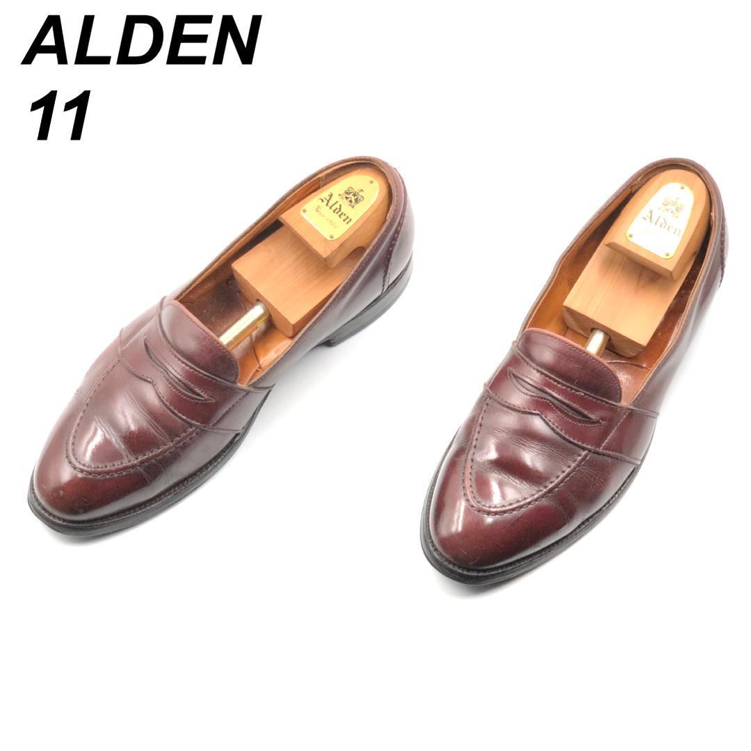 ALDEN オールデン 11 683 ローファー フルサドル バーガンディ-