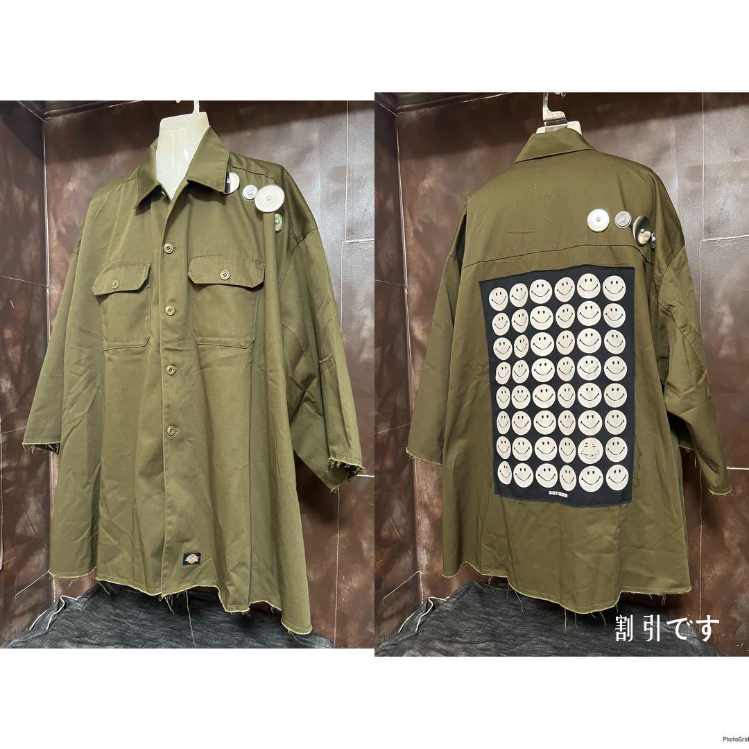 定価4万7300円 22AW KIDILL キディル ミリタリーシャツジャケット