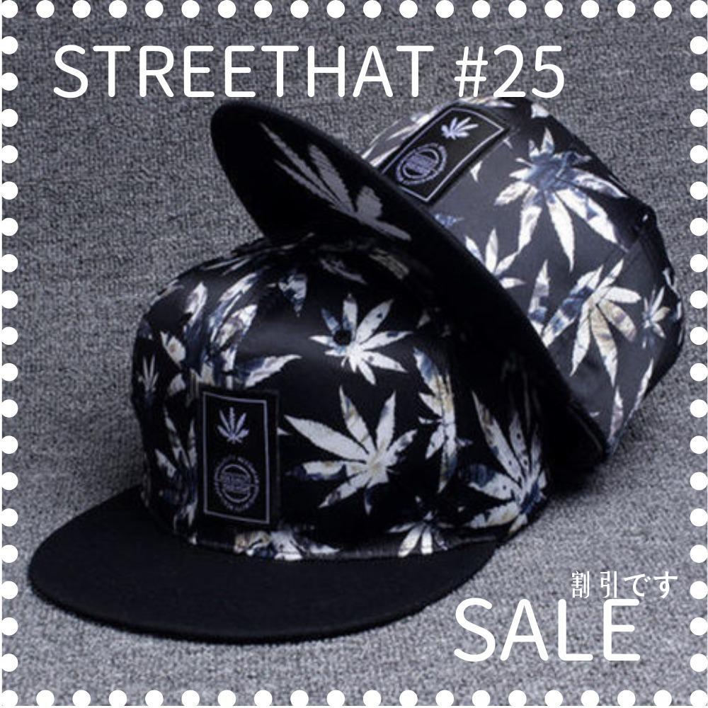 #25 メンズ キャップ ブラック ストリート ロック 帽子