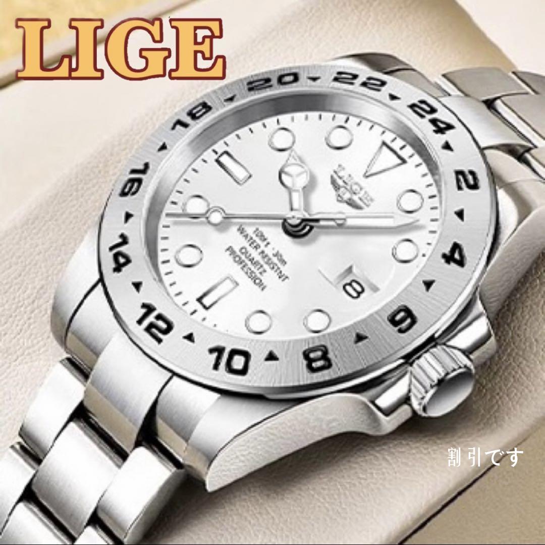 訳あり】 新品 LIGE スポーツオマージュウォッチ メンズ腕時計