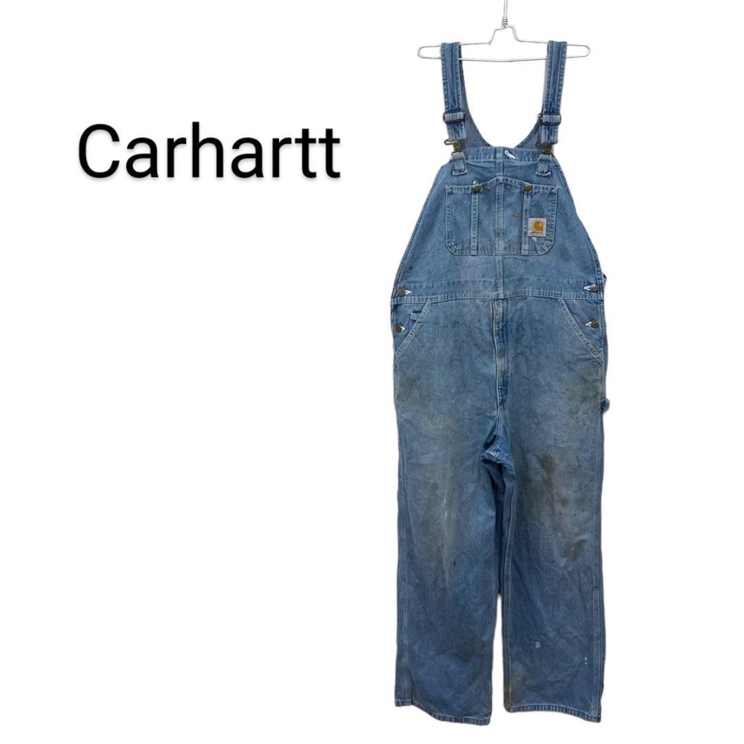【Carhartt】 エイジング デニムオーバーオール C-1656