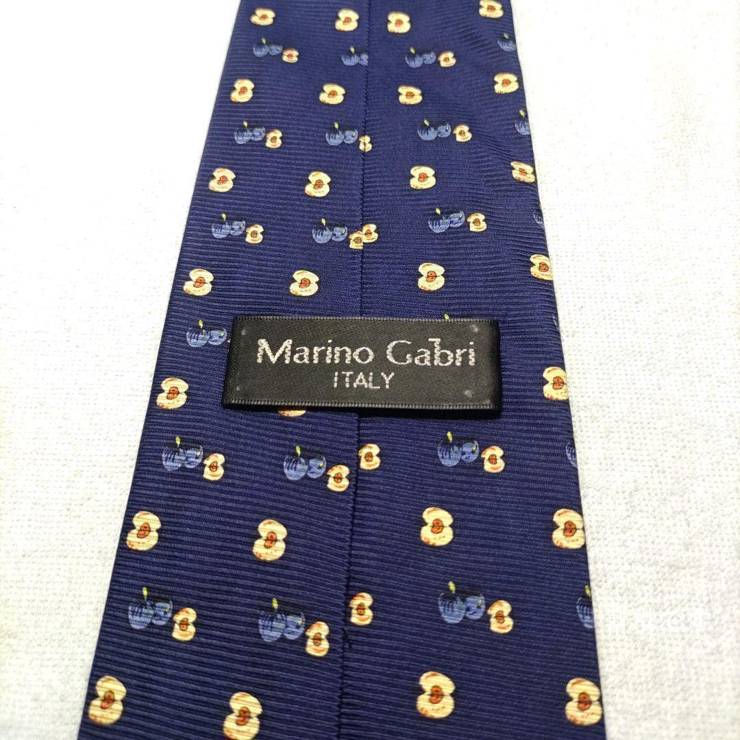 Marino Gabri ネイビー 小紋 シルク 中古 美品 寒色系 独特の素材