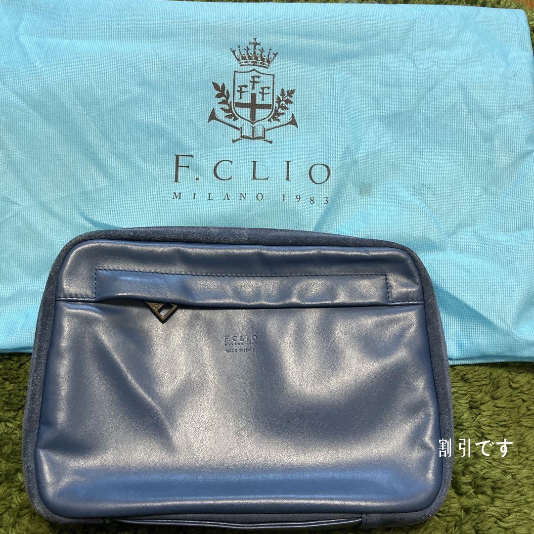 エフクリオ／F.CLIO バッグ セカンドバッグ クラッチバッグ 鞄 メンズ 男性 男性用レザー 革 本革 ネイビー 紺  97133 GELATO2 ジェラート2 iPad収納可